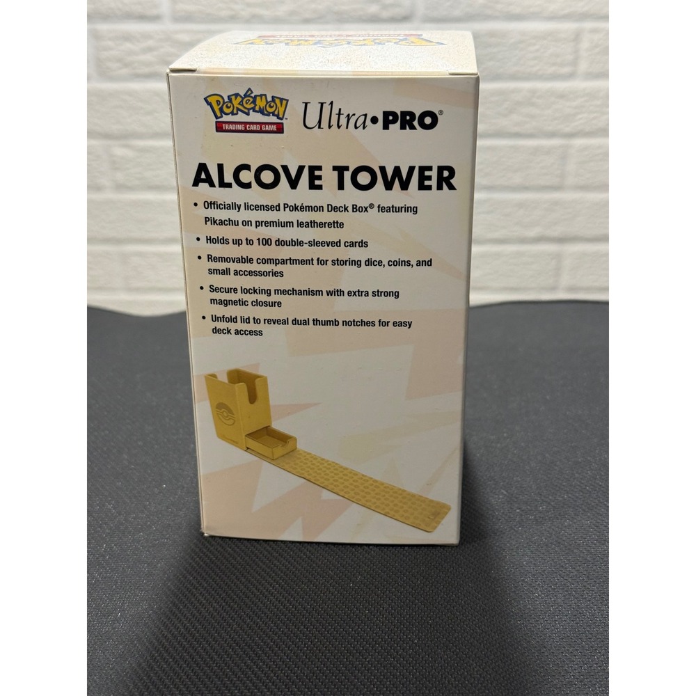 Ultra PRO Pokemon Pikachu Alcove Tower Deck Box Premium Leatherette 16551 - Picture 2 of 4